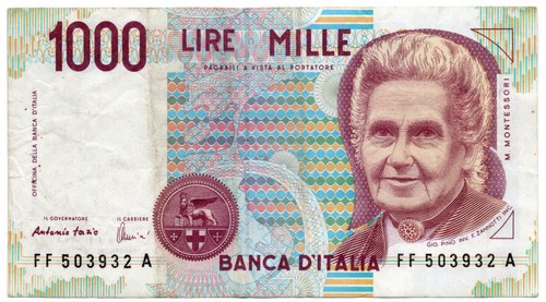 Italy 1000 lire - lire, mille