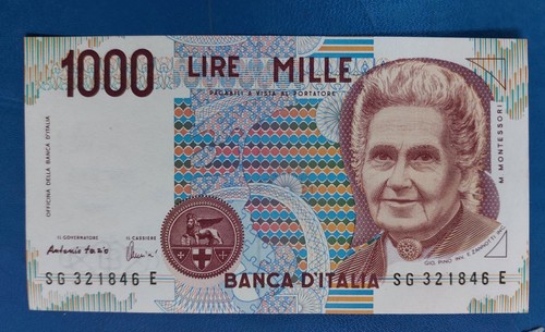 Montessori thousand 1000 lire - thousand,