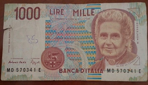 Italian banknotes thousand