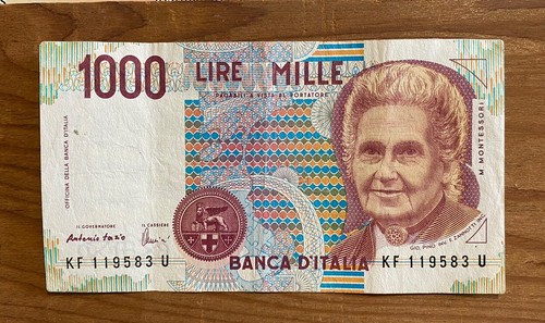 1990 banca italia 1000 - banca,