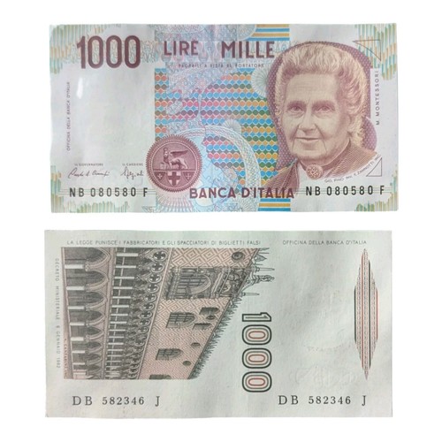 Italian currency 1000 - currency, lire