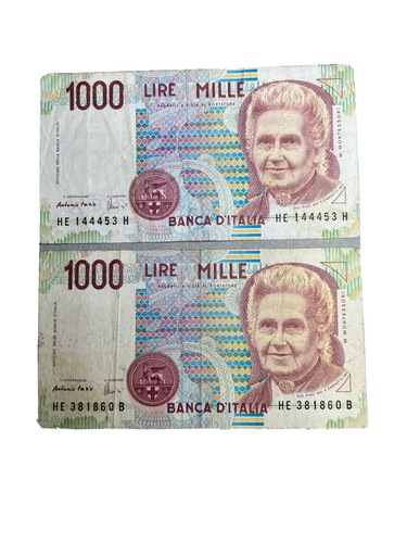 1990 banca italia 1000 - -,
