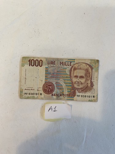 Montessori 1000 lire - 1000, thousand