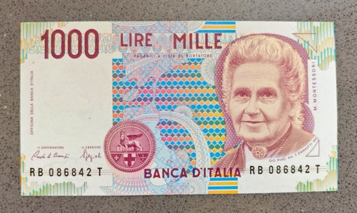 Banknote 1000 thousand lire - banknote,