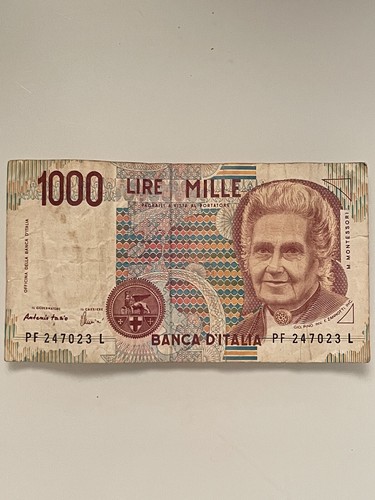 Mille 1000 lire - mille, montessori