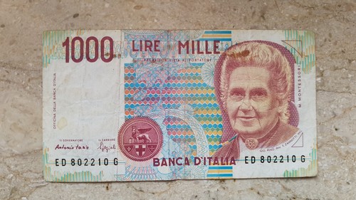 Banknote thousand 1000 lire - thousand,