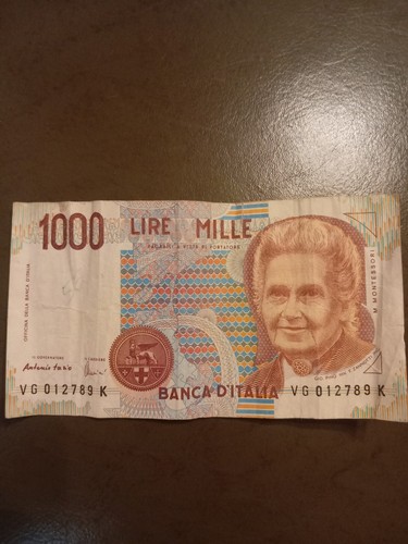 Banconota mille lire maria - banconota,