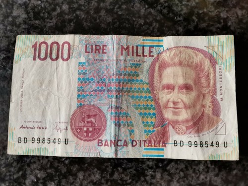 Mille lire italiane - lire,