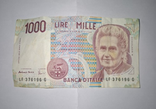 Montessori thousand 1000 lire - thousand,