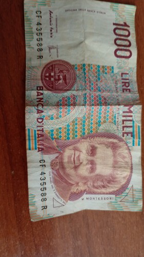 1000 lire montessori - 1000, mille