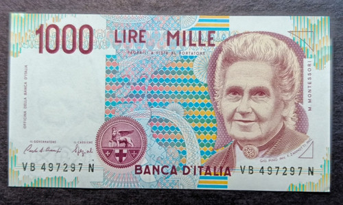 Italy 1990 1000 lire maria - 1990,